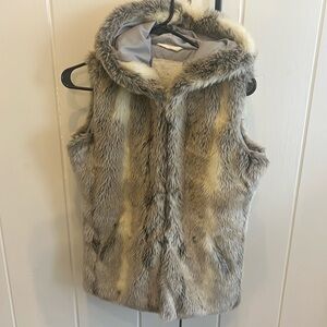 Aeropostale faux fur vest